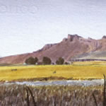 The Peninsula and Petroglyph Point from Modoc County Road 141 in Newell